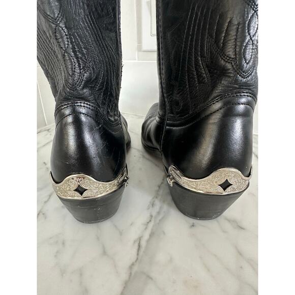 Durango men’s DB500 black leather western boots 10 D main image 6